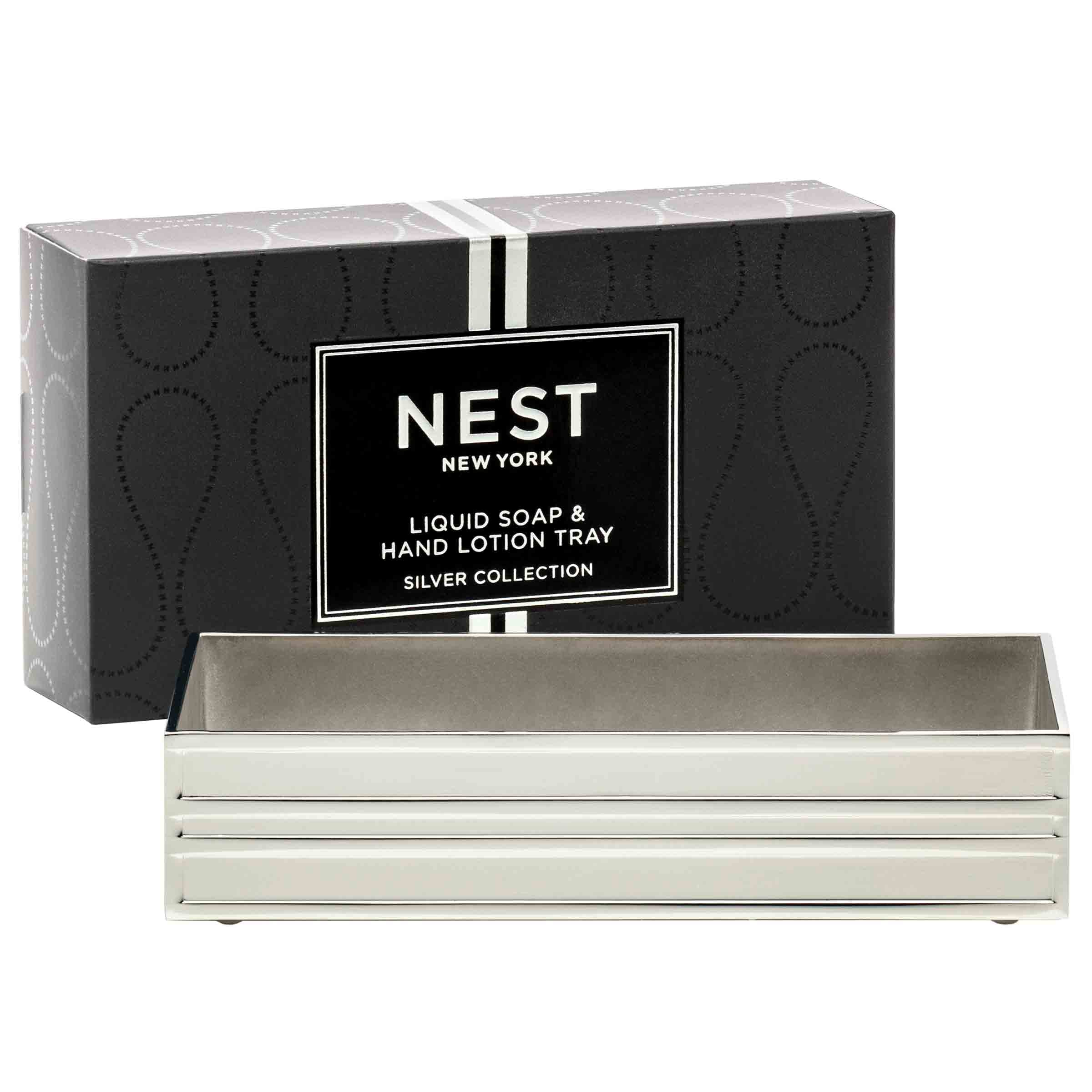 Amazon.com: NEST New York Silver Caddy - Soap & Lotion Tray : Home